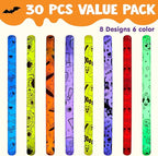 JOYIN 30 Pcs Halloween Glow Sticks Bulk Party Pack, Hanging Wands in 8 Design, 6 Color Light Up Stick for Kid Glow in The Dark Halloween Party Favor Supplies, Goodie Bag Filler, Trick or Treating Gift