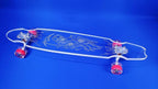 Clear Longboard Skateboard - Transparent Acrylic Long Boards with Light-Up LED Wheels for Smooth Rides - Ride The Streets in Style with Longboard Built for Beginners & Pros Alike
