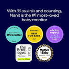 Nanit Pro Smart Baby Monitor & Flex Stand - 1080p Wi-Fi Video Camera, Sensor-Free Sleep & Breathing Motion Tracker, 2-Way Audio, Sound/Motion/Cry Notifications, Night Vision, and Breathing Band