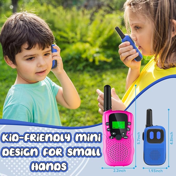 Toys for Ages 5-7 Boys Girls, Walkie Talkies for Kids 1000FT Range 2 Channels 2 Way Radio Toy Christmas Birthday Gifts for Girls Boys Ages 3 4 5 6 7 8 9 Camping Hiking Outdoor Games