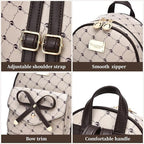 I IHAYNER Girls Bowknot Cute Leather Backpack Mini Backpack Purse for Women