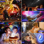 Planetarium Star Projector,Galaxy Projector for Bedroom,Ultra Clear Galaxy Night Light with 4K Replaceable 13 Galaxy Discs 360 Degree Rotation Real Sky Light for Kids Room Birthday Valentines Gift