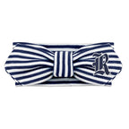 Creative Knitwear Rice Owls Infant Girls Navy/White Striped Hair Knot Headband Embroidered Logo - Size Newborn - 4T