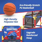 Kids Arcade Basketball Game with Electronic Scoreboard and Cheer Sounds, Indoor Outdoor Basketball Hoop with 4 Balls, Game Toy Gift for Ages 3-12 Boys and Girls