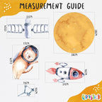 Solar System Wall Decals for Kids - Planets and Space Themed Wall Stickers by Lipastick - Peel and Stick Vinyl Decals for Boys and Girls Bedroom, Nursery, Playroom - Wall Stickers for Girls Room