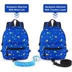 Accmor Toddler Backpack Leash, Mini Child Backpack with Anti Lost Wrist Link, Cute Kids Backpack Leash Walking Harness for Outdoor Travel, Small Excavator Backpack Tether for Baby Boys Girls Ages 1-3