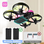 Mini drone for Kids and Beginners,Indoor Quadcopter Plane for Boys,Small Helicopter with Auto Hovering, 3D Flips, Headless Mode,Easy to fly,Great Gift Toy for Boys and Girls