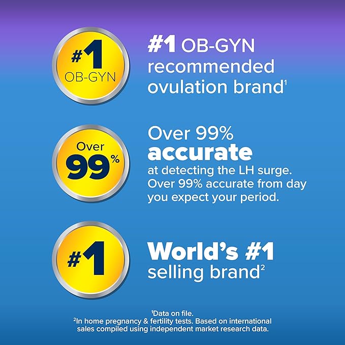 Clearblue Ovulation Test with Clear Digital Results, Over 99% Accurate at Detecting LH Surge, 40 Ct