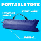 USA Toyz Happy Hut Teepee Tent for Kids - Indoor Pop Up Teepee Kids Playhouse Tents for Boys, Girls, Toddlers with Portable Storage Bag (Blue)