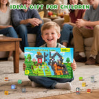 Axirata 208 PCS Magn-etic Building Blocks, Magn-etic Block Building Cubes Set for Kids Toddlers Ages 3+, STEM Sensory Toys Mag-net Tiles Birthday Gifts for Boys and Girls Age 3 4 5 6 7 8 9 10 11 12+