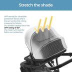 Mompush Baby Stroller, Convertible 2-in-1 with Bassinet Option, Infant Car Seat Compatible, Includes Adapter - Sturdy Full-Size Infant Stroller for Family Adventures