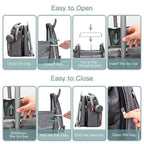 Diaper Bag Backpack with Changing Station, Extra Large Diaper Bag, Multifunctional Diaper Bag, Baby Bag, Deep Gray