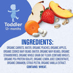 Gerber Toddler Food, Organic Summer Fruit and Veggie Smash Puree Pouch, Toddler Pouches, No Added Sweetener, No Artificial Flavors, 12-Pack