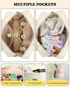 Birthday Gifts for Her-Duffle Bag for Travel Women, Travel Bags，Initial Overnight Bag with Wet Pocket，Lightweight Weekender Bags Personalized Gym Tote with Makeup Pouch