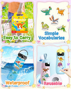 Benresive Reusable Sticker Books for Kids 2-4, Sticker Books for Toddlers 1-3 2-4, Toddler Travel Toys Activities Crafts Gifts - Dinosaur