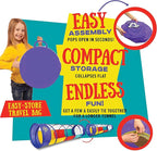 Kiddey Play Tunnel for Kids - Pop Up Tunnel Toys for Toddlers, Kids Multicolored Tunnel for Indoor/Outdoor Fun, Crawl & Play, Obstacle Course Great Gifts for Toddlers - Balls Not Included (2 Pk)