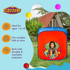 Kids Play Tent with 50 Balls – 3-Piece Tunnel & Ball Pit Combo – Indoor/Outdoor Pop-Up Set with Mesh Panels & Carry Bag