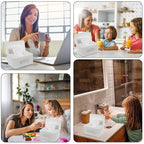 NOVWANG Wipes Dispenser, Large Capacity Baby Wipe Holder(8.3L x 4.9W x 3.9H inches) Refillable Wipes Container with Sealing Design Baby Wet Wipes Dispenser for Bathroom Home Office Car