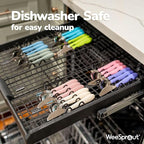 Kids Stainless Steel Utensils Set - Premium 18/8 Grade Silverware Kit - 2 Spoons, 2 Forks, and 2 Knives for Ages 4-7 - Silicone Easy-Grip Handles - Children Flatware Cutlery (Bright - Purple, Pink)