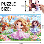 Jumbo Floor Puzzle for Kids,48 Piece Princess Large Jigsaw Puzzles,Puzzle for Toddler Ages 3-5,Preschool Educational Intellectual Development Toy Gift for Boys & Girls Ages 4-8