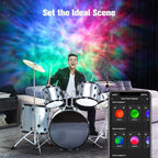 Smart Star Light Galaxy Projector, Home Planetarium Projector, Rotatable Nebula Cloud Stars, DIY Scenes, 24H Timer Modes Starry Projector for Bedroom (Music Control)