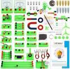 Sntieecr Science Magnetism Kit for Kids, Electric Circuit Kit for Kids, Stem Science Experiment Discovery Circuit Board Kit for Students Learning Starter