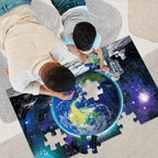 Jumbo Floor Puzzle for Kids Ages 4-8,Space Earth Jigsaw Puzzles,48 Piece Astronaut Large Puzzles for Toddler Ages 3-5,Preschool Learning Planets Earth Toys Christmas Birthday Gift for Boys Girls