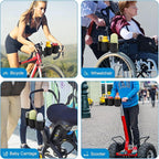 Accmor Stroller Cup Holder with Phone Holder, Bike Cup Holder, Universal Cup Holder for Uppababy Nuna Doona Strollers, 2-in-1 Cup Phone Holder for Stroller, Bike, Wheelchair, Walker, Scooter