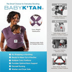 Original Baby K'tan Baby Carrier: #1 Easy Pre-Wrapped, Soft, Slip-On, No Rings, No Buckles | 5 in 1 Baby Sling Gift | The Best Hands Free Infant Wrap For Newborn to Toddler up to 35lb (See Size Chart)