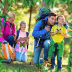 Libima 12 Set Binoculars for Kids with Neck String with Magnifying Glass and Compass Green, Toy for Boys and Girls for Bird Watching Camping Outdoor Explorer Kit Camping Outdoor Toys