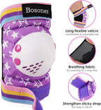 BOSONER Kids/Youth Knee Pad Elbow Pads for Roller Skates Cycling BMX Bike Skateboard Inline Rollerblading, Skating Skatings Scooter Riding Sports