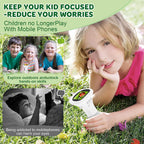 HUTACT Kids Portable Microscope with 2'' Screen - 1000X Digital Handheld Microscope with Prepared Slides Kit, Christmas Birthday Gifts for Kids All Age