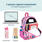 Wildkin 15-inch Kids Backpack – Durable, Padded, Adjustable for School & Travel - Llamas and Cactus