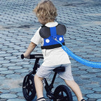 Accmor Toddler Harness Leash, Cute Kids Leash + Anti Lost Wrist Link, Adorable Baby Leash Child Walking Harness Wristband Assistant Strap Mini Belt Protector for Boys to Outdoor Travel (Blue)