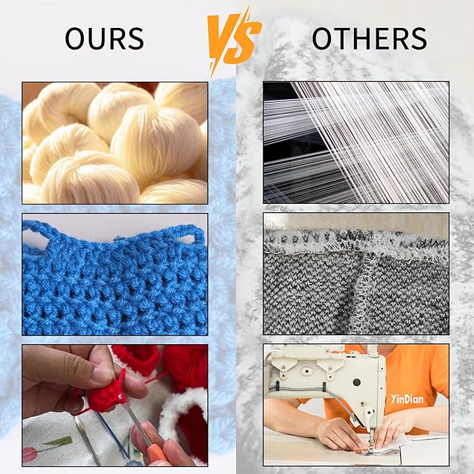 Handmade 17cm Doll Clothes - Purely Hand Crocheted Overalls Hat & Heart-Shaped Bag, Easy Put On, No Doll, 17cm Doll Accessories for Gifts