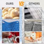 Handmade 17cm Doll Clothes - Purely Hand Crocheted Overalls Hat & Heart-Shaped Bag, Easy Put On, No Doll, 17cm Doll Accessories for Gifts