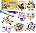 EggSun 8Pcs Stepping Stones Painting Craft Kit for Kids 4 8 6, DIY Garden Stones Outdoor Paint Your Own Ceramic Unicorn Arts and Crafts for Boys Girls Ages 4 7 9 10 12 Birthday Gifts
