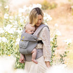 LÍLLÉbaby Complete Airflow Ergonomic 6-in-1 Baby Carrier Infant to Toddler with Lumbar Support (7-45 Pounds), 360 Degree Baby Wearing, Inward and Outward Facing (Silver)