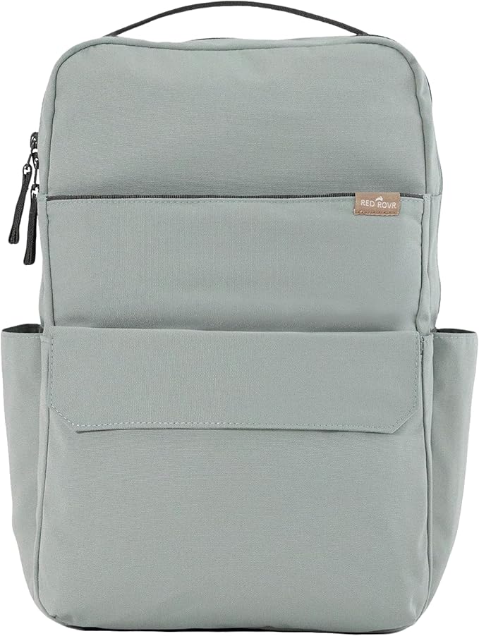 RED ROVR Roo Lightweight 1 LB Diaper Bag Backpack | 11 organizational pockets| Durable & Water-Resistant (Sage)