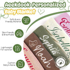 Personalized Baby Name Blanket, Custom Knit Blanket Embroidered with Name, 30x40in Custom Baby Gifts for Boys and Girls, Newborn for Boy/Girl