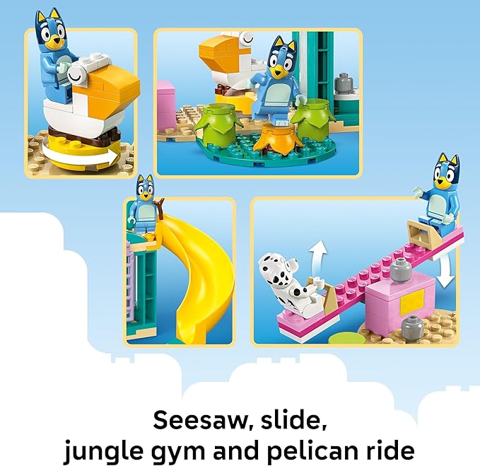 LEGO Bluey Playground Fun with Bluey and Chloe Sensory Building Blocks - Preschool Pretend Play & Learning Toys for Kids - 4 Year Old Girl & Boy Birthday Gifts - 11201