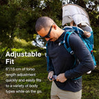 Osprey Poco SLT Lightweight Child Carrier Backpack - Slimmed-Down Hiking Carrier for Toddlers with Safety Harness, Sunshade, and Ventilated Backpanel - Lightweight Travel-Friendly Option