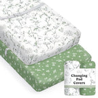 Baby Changing Pad Cover 2-Pack for Boys, Girls (Butterfly Garden) - Premium Fitted Sheets Baby Diaper Changing Table Cover - Buttery Soft Cotton Blend