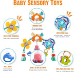 Baby Stroller Arch Toy, Car Seat Toys, Adjustable Arch Stroller toy with Hanging Sensory Activity toys,fits on Baby Bouncer, Bassinet, Stroller, Crib and Car Seats for baby infant Boy Girl 0-18 Months