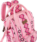 Wrangler Diaper Bag Backpack Aztec Travel Backpack Purses Western Multi-Function Baby Bags for Mom with Waterproof Insulated Pockets