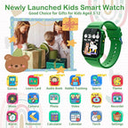 Kids Smart Watch with 32 Games Toys for Ages 5-12 Watch for Kids with HD Touch Screen Video Camera Music Player Pedometer Learn Cards Audiobook, 10 9 8 7 6 5 Year Old Girls Boys Birthday Gifts