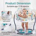 Baby Activity Center Jumper Interactive Activity Jumper Play Center with Infant Toys, 360° Rotating Seat
