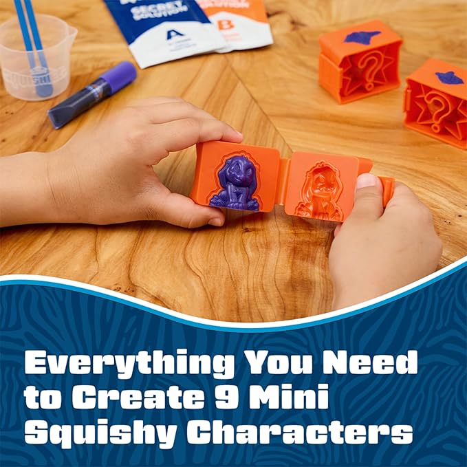 Elmer's Squishies Minis Make Your Own Squishies Kit, Creates 9 Characters, DIY Activity - Perfect for Stress Relief and Sensory Play