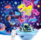 Onefire Star Projector Light Up Toys, Glow In The Dark Stars for Ceiling Projection Kids Toys,Dimmable Night Light Projector for Kids Room,Remote Dinosaur Toys for Boys,Dinosaur Gifts for Toddler Toys