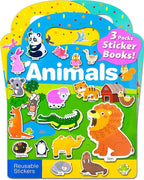 Reusable Sticker Book for Toddlers 2-4 Years, Stickers for Kids, Toddler Sticker Book Ages 1-3, Toddler Craft Activities, Toddlers Travel Toys Ages 2+ Boy Girl Birthday Gifts